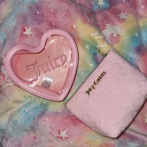 Juicy Couture Pink Heart Pouch Set
